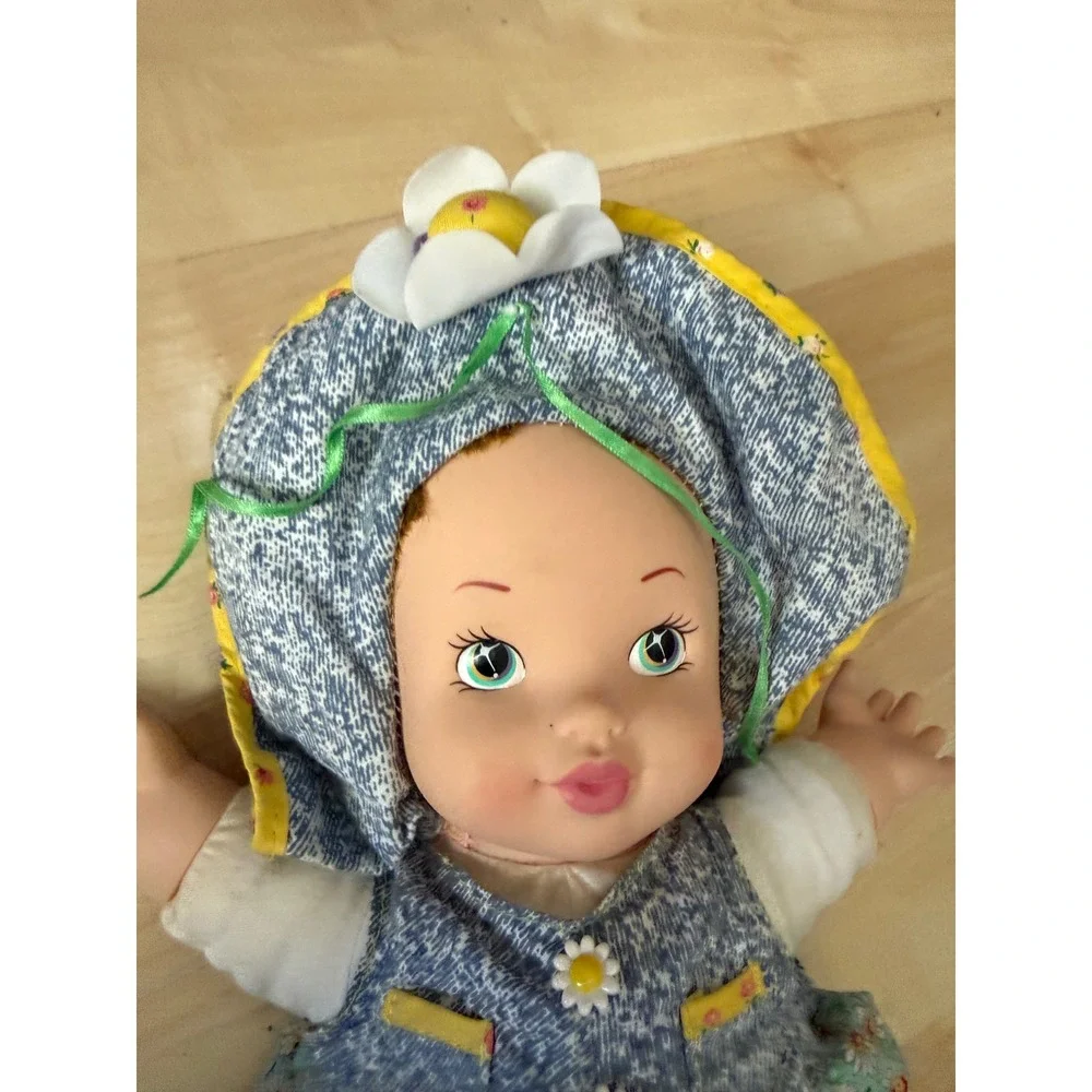 Vintage 1997 talking cloth doll plastic‎ head I love you mommy my first doll